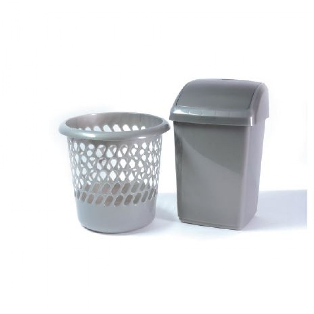 SWING BIN 10LTR WHITEFURZE