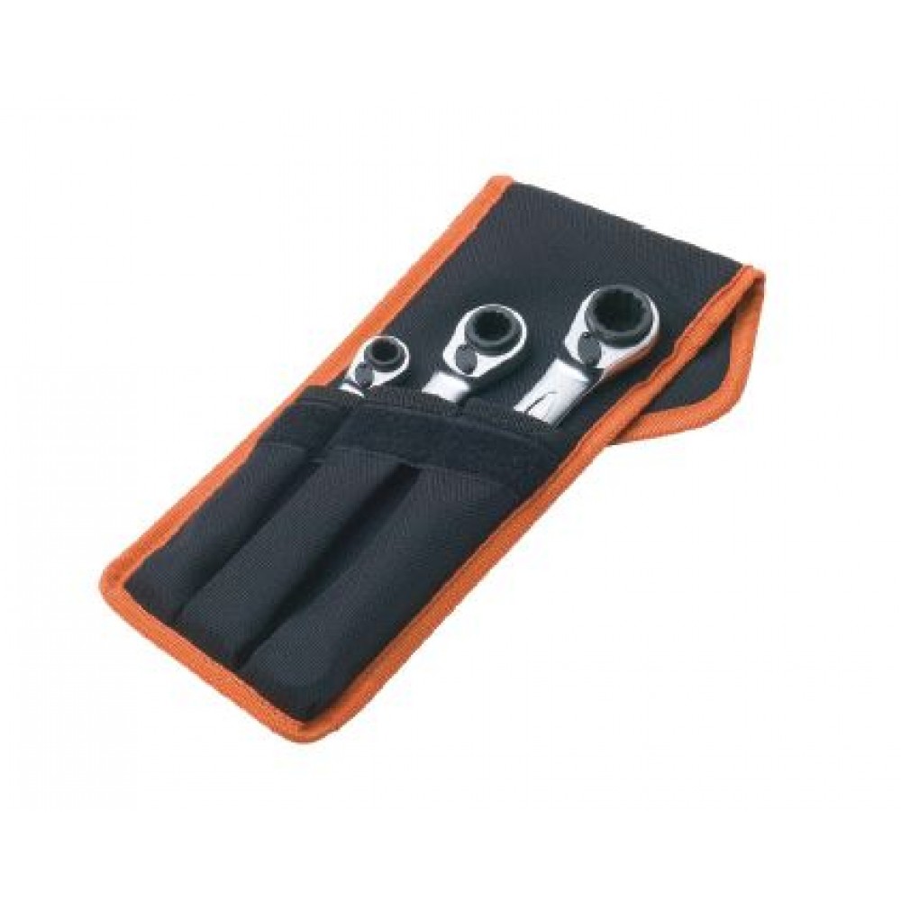 BACHO 3PC REVERSIBLE RACHET SPANNER SET