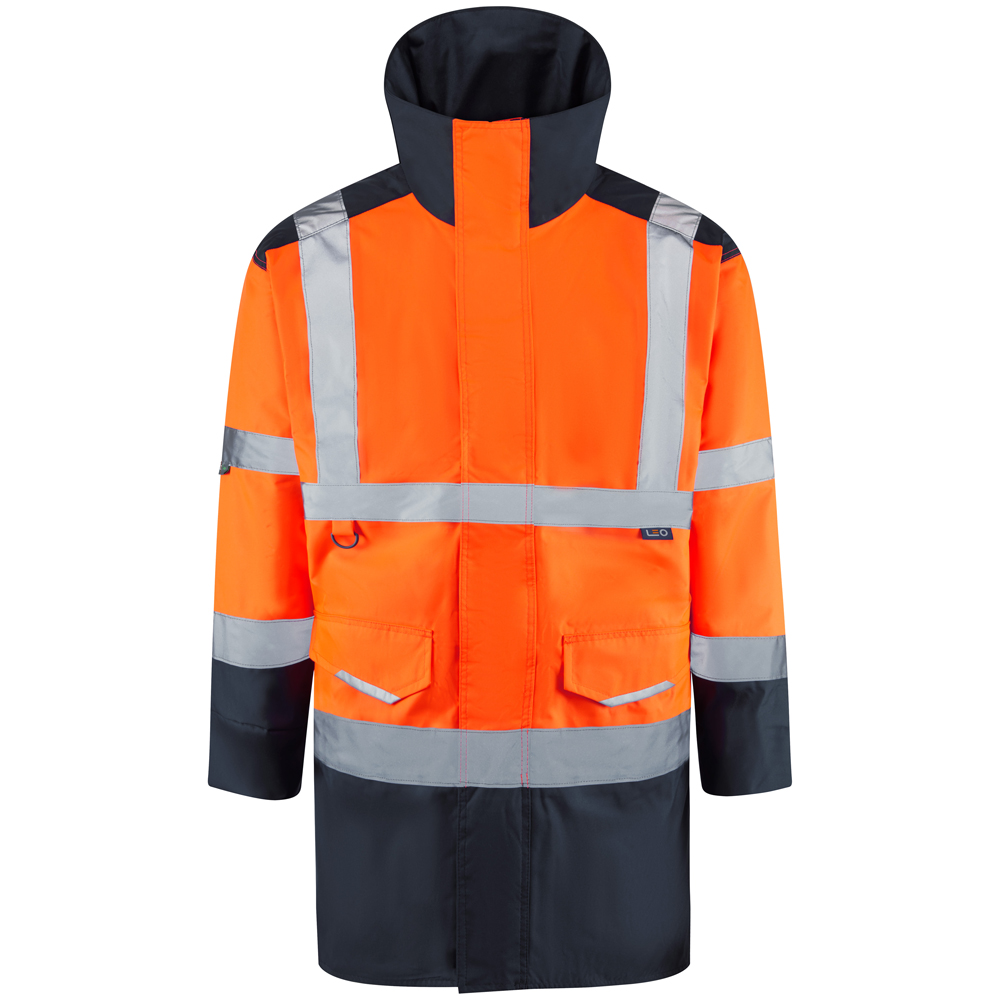 TAWSTOCK Leo EcoViz 4K Baffle Lined Anorak ORG/NAVY LARGE