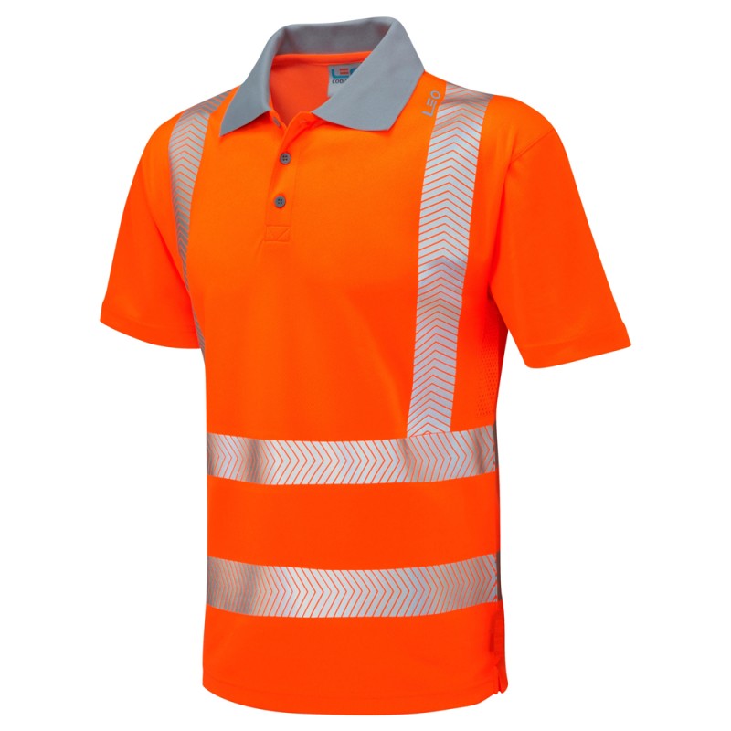 WOOLACOMBE Leo EcoViz Performance+ Polo Shirt ORG