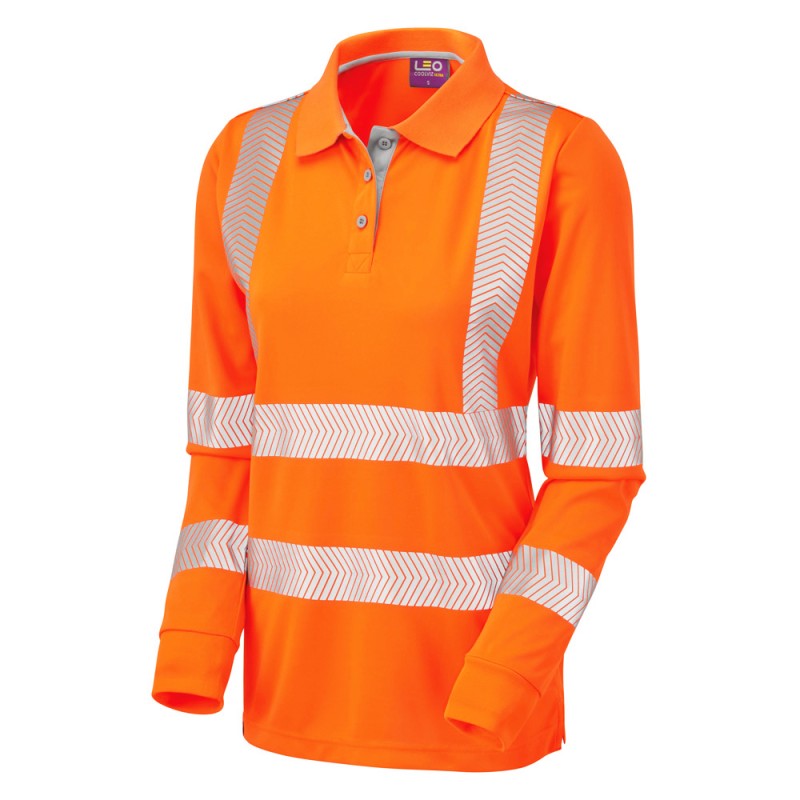 POLLYFIELD Leo EcoViz Performance+ Women\'s Polo Shirt OR
