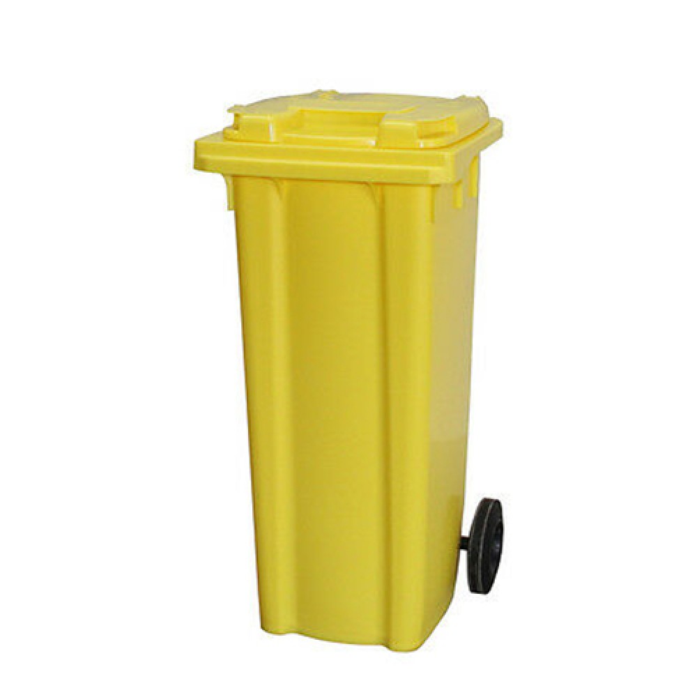 140L YELLOW WHEELIE BIN