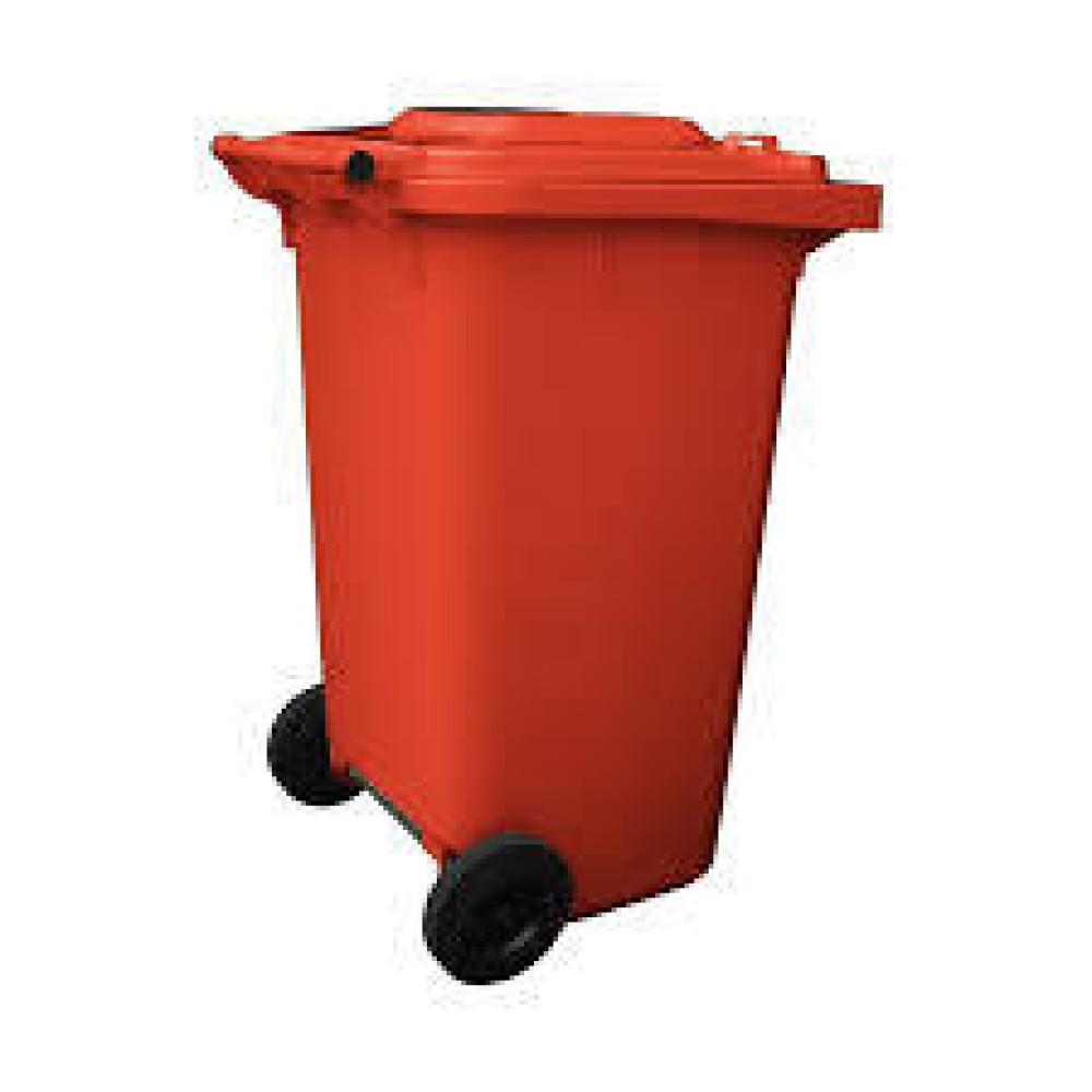 240LTR RED WHEELIE BIN WB240