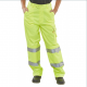 LADIES YELLOW HI-VIZ TROUSERS SIZE  14 (W32)