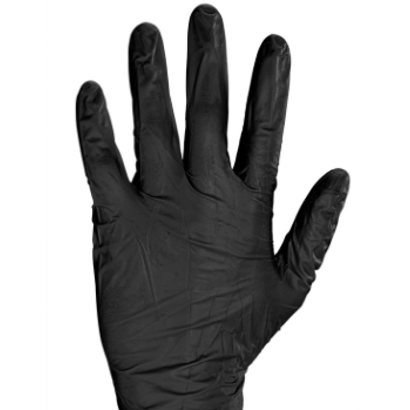 NITRILE EXAMINATION GLOVES P/FREE CLICK BLACK