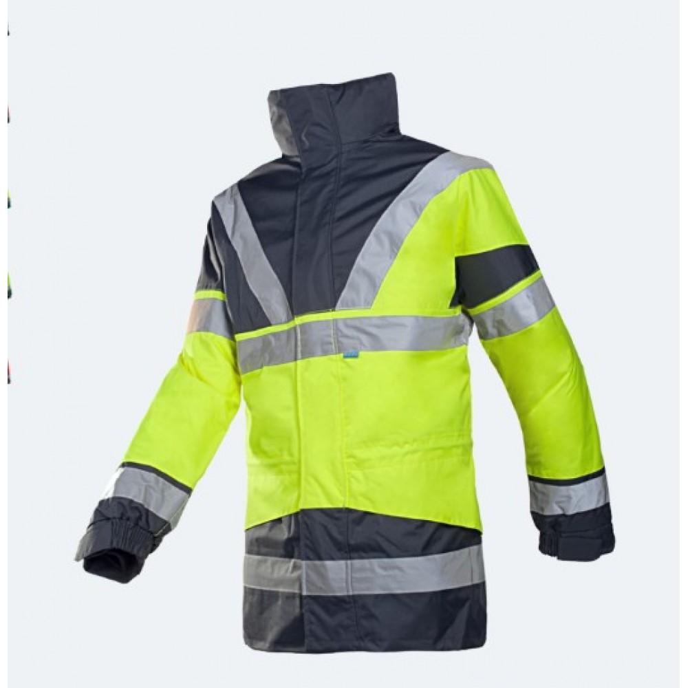 HI-VIZ SKOLLFIELD JACKET YEL/NAVY C/W BODYWARMER SMALL