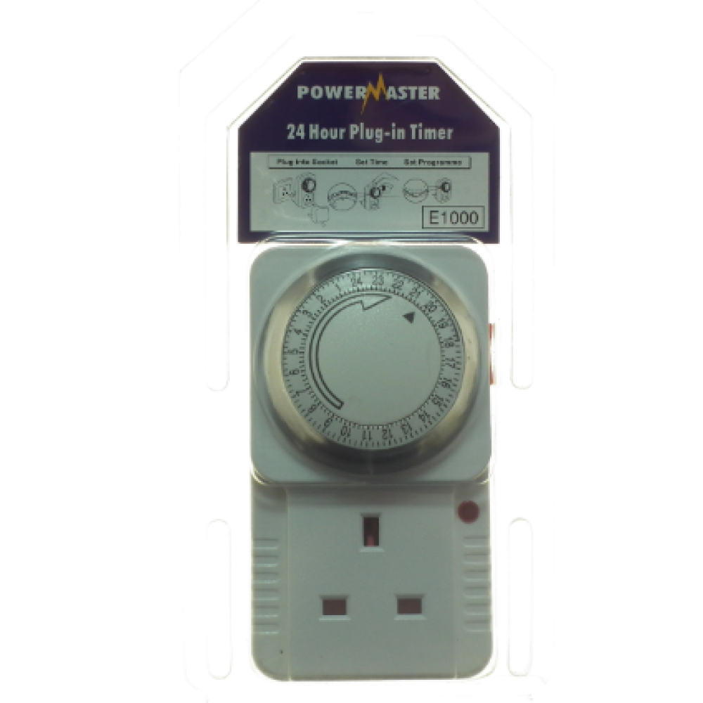 PLUG IN TIMER 24HRS POWERMASTER 1394-20