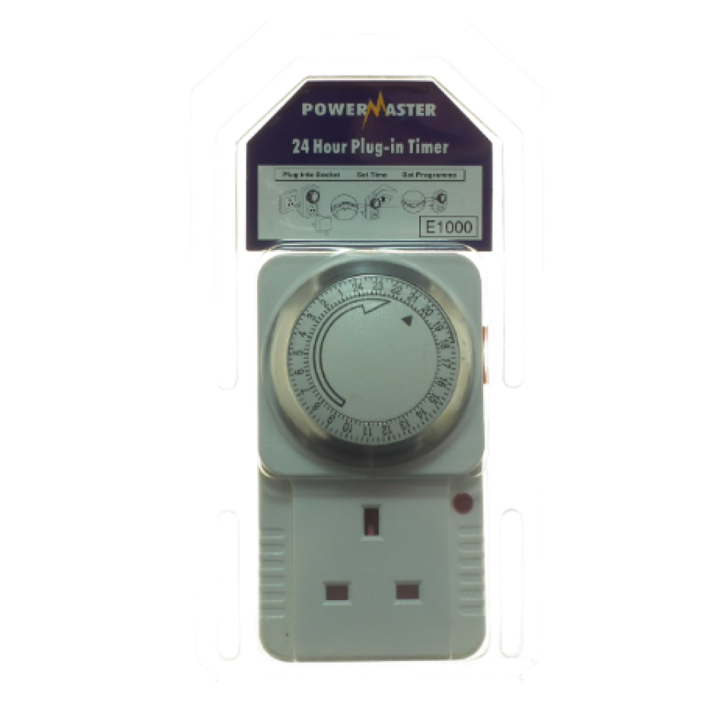 PLUG IN TIMER 24HRS POWERMASTER 1394-20